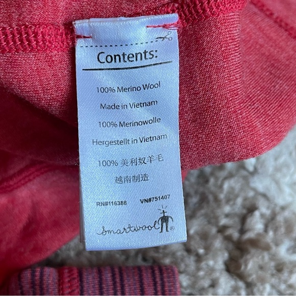 Smartwool NTS Mid 250 Drape Neck Hoody Womens Sz L In Hibiscus Heather - Picture 7 of 7